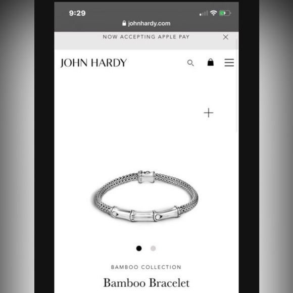 John hardy bamboo sterling silver bracelet - Picture 2 of 4